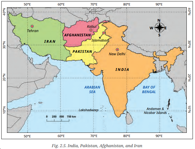 India And Her Neighbours Class 7 Extra Questions And Answers SST Part 2 Chapter 2 1